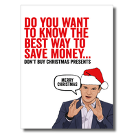 Save Money Don't Buy Presents Card